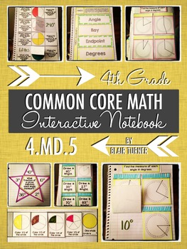Preview of Interactive Notebook Activities - Angles and Degrees {4.MD.5}