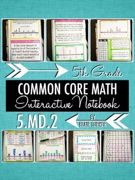 Preview of Interactive Notebook Activities - Line Plots {5.MD.2}