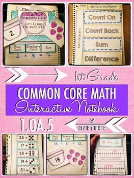 Preview of Interactive Notebook Activities - Counting On and Counting Back {1.OA.5}