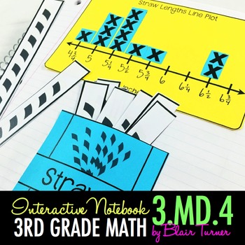 Preview of Interactive Notebook Activities - Measure to the 1/4 Inch & Line Plots {3.MD.4}