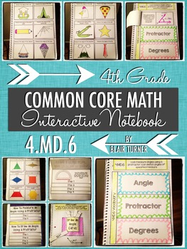 Preview of Interactive Notebook Activities - Measuring Angles {4.MD.6}