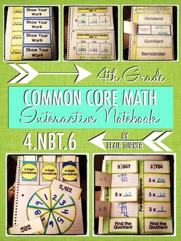 Preview of Interactive Notebook Activities - Multi-Digit Division {4.NBT.6}
