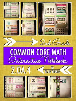 Preview of Interactive Notebook Activities - Rectangular Arrays {2.OA.4}