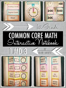 Preview of Interactive Notebook Activities - Telling and Writing Time {1.MD.3}
