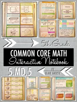 Preview of Interactive Notebook Activities - Volume Concepts {5.MD.5}