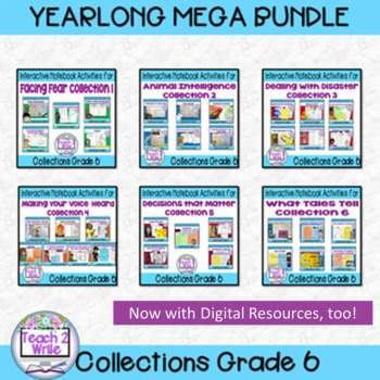 Preview of Interactive Notebook Activities for Collections Florida Grade 6 Yearlong Bundle