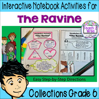 Preview of "The Ravine" Printable Interactive Notebook Activities  Collection 1 Gr 6