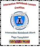 Interactive Notebook Blank Template Pages- Fiery Blossom