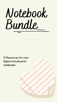 Preview of Interactive Notebook Bundle