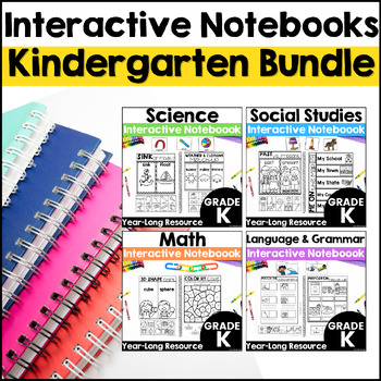 Preview of Kindergarten Interactive Notebooks - Science, Social Studies, Grammar, & Math