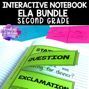 Preview of Interactive Notebook Bundle for Language Arts | ELA Reading Grammar  & Writing