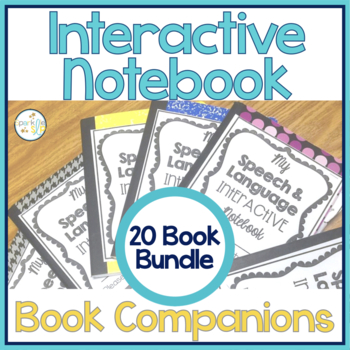 Preview of Book Companions for Speech Therapy Interactive Notebook Activities BUNDLE