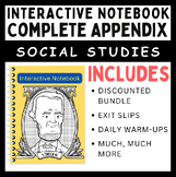 Interactive Notebook Complete Appendix Bundle (History Course)