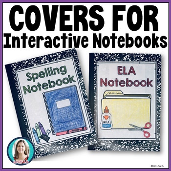 Preview of Interactive Notebook Covers ~ FREEBIE! ~ ELA, Reading, English, Spelling