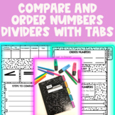 Interactive Notebook Dividers with Tabs: Compare and Order