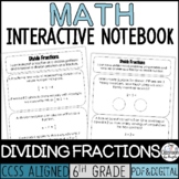 Interactive Notebook Dividing Fractions | Print & Digital