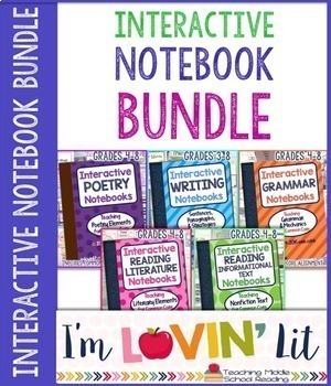 Preview of Interactive Notebook ELA Bundle of 5