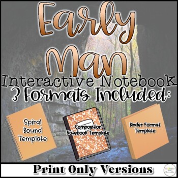 Preview of Early Man Interactive Notebook Worksheets World History Activities