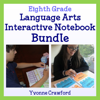Preview of Interactive Notebook Eighth Grade Bundle - English Language Arts | 40% off