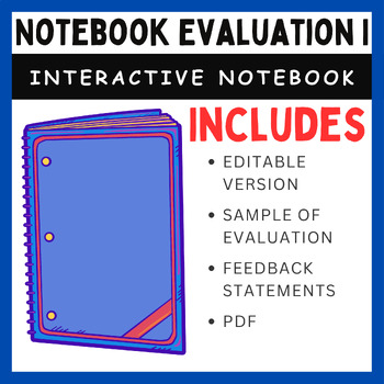 Preview of Interactive Notebook Evaluation Template I