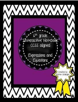 Preview of Interactive Notebook Expressions and Equations