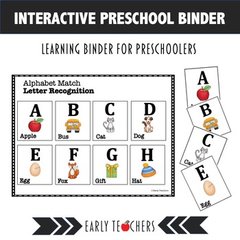 Preview of Preschool Interactive Notebook: Interactive Activities | Interactive notebook