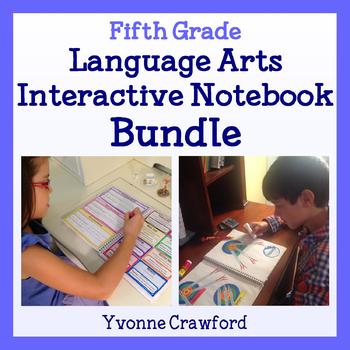 Preview of Interactive Notebook Fifth Grade Bundle - English Language Arts - 40% off