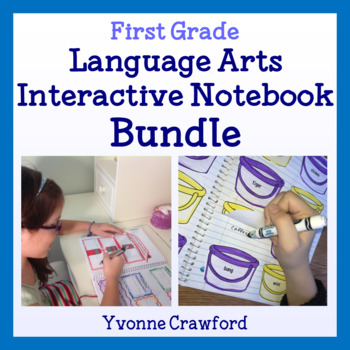 Preview of Interactive Notebook First Grade Bundle - English Language Arts - 40% off