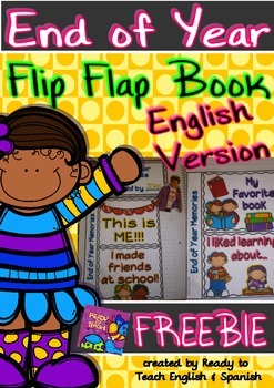 Preview of Interactive Notebook - Flip Flap mini-book - End of Year/ English Version