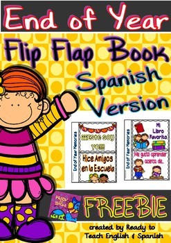 Preview of Interactive Notebook - Flip Flap mini-book - End of Year/ Spanish Version