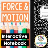 Force & Motion Interactive Notebook -  Laws of Motion, Gra