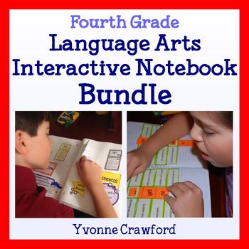 Preview of Interactive Notebook Fourth Grade Bundle - English Language Arts - 40% off