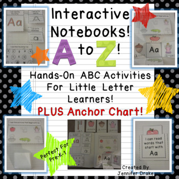 Preview of Interactive Notebook From A to Z!  ~ABC Journal for Little Letter Learners!~