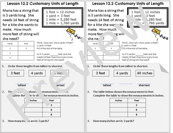 Preview of Interactive Notebook Go Math Chapter 12 Notes Grade 4