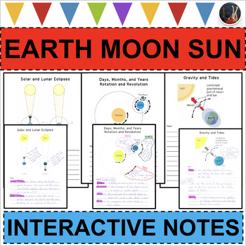 Preview of EARTH SUN MOON Gravity Tides Gravitational Pull Eclipses Rotation Revolution +
