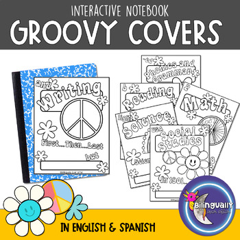 Groovy Notebook Cover Printables