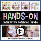 Interactive Notebook First Grade Common Core Bundle with S