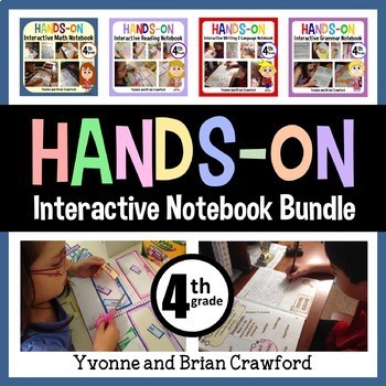 Preview of Interactive Notebook Fourth Grade Common Core Bundle with Scaffolded Notes