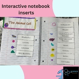 Interactive Notebook Inserts Plant and Animal Cells