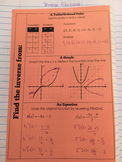 Interactive Notebook Inverse Functions Notes