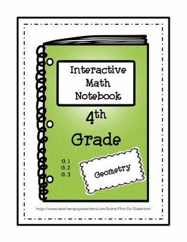 Preview of Interactive Notebook / Journal / 4th Grade / GEOMETRY