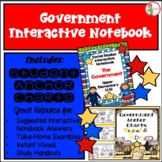 GOVERNMENT INTERACTIVE NOTEBOOK & (DIGITAL/PDF) ANCHOR CHA