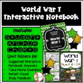 WORLD WAR 1 (WW1) - INTERACTIVE NOTEBOOK & (DIGITAL & PDF)