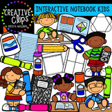 Interactive Notebook Kids {Creative Clips Digital Clipart}