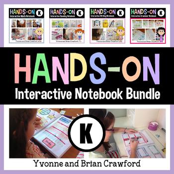 Preview of Interactive Notebook Kindergarten Bundle | Scaffolded Notes | Math & Literacy