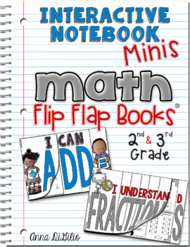 Preview of Math Flip Flap Book® Interactive Notebook | Distance Learning
