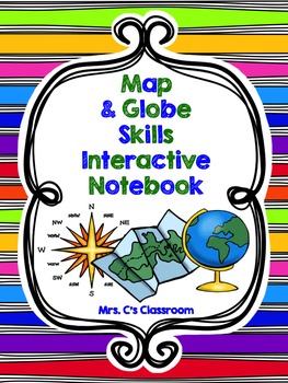 Preview of Interactive Notebook - Map and Globe Skills (Social Studies)