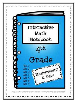 Preview of Interactive Notebook - Measurement / Data (4th Grade)