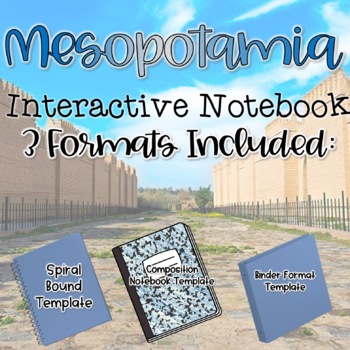 Preview of Mesopotamia Interactive Notebook Worksheets World History Activities