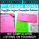 7th Grade Math Interactive Notebook Full Year Guided Notes
